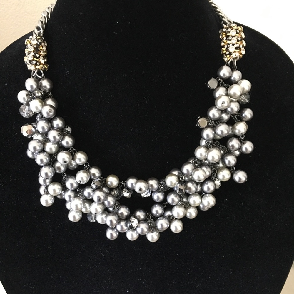 Isadora Pearl Bib Necklace